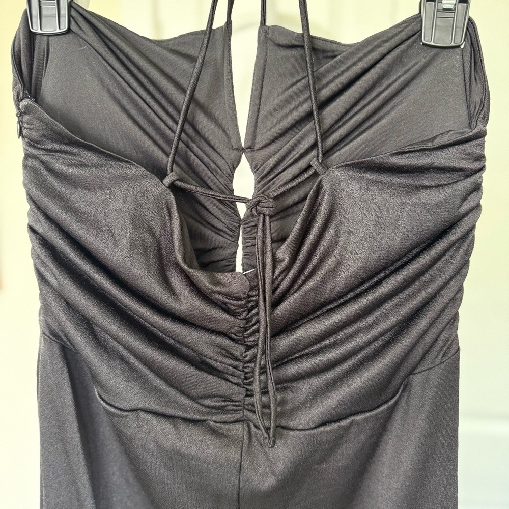 NWT Ganni Black Maxi Dress - Picture 7 of 11